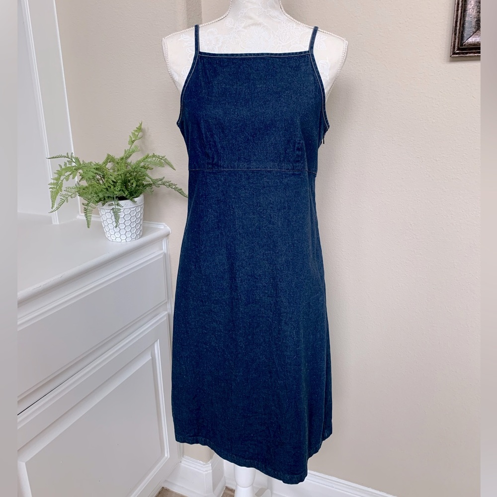 Calvin Klein Jeans Denim Halter Dress